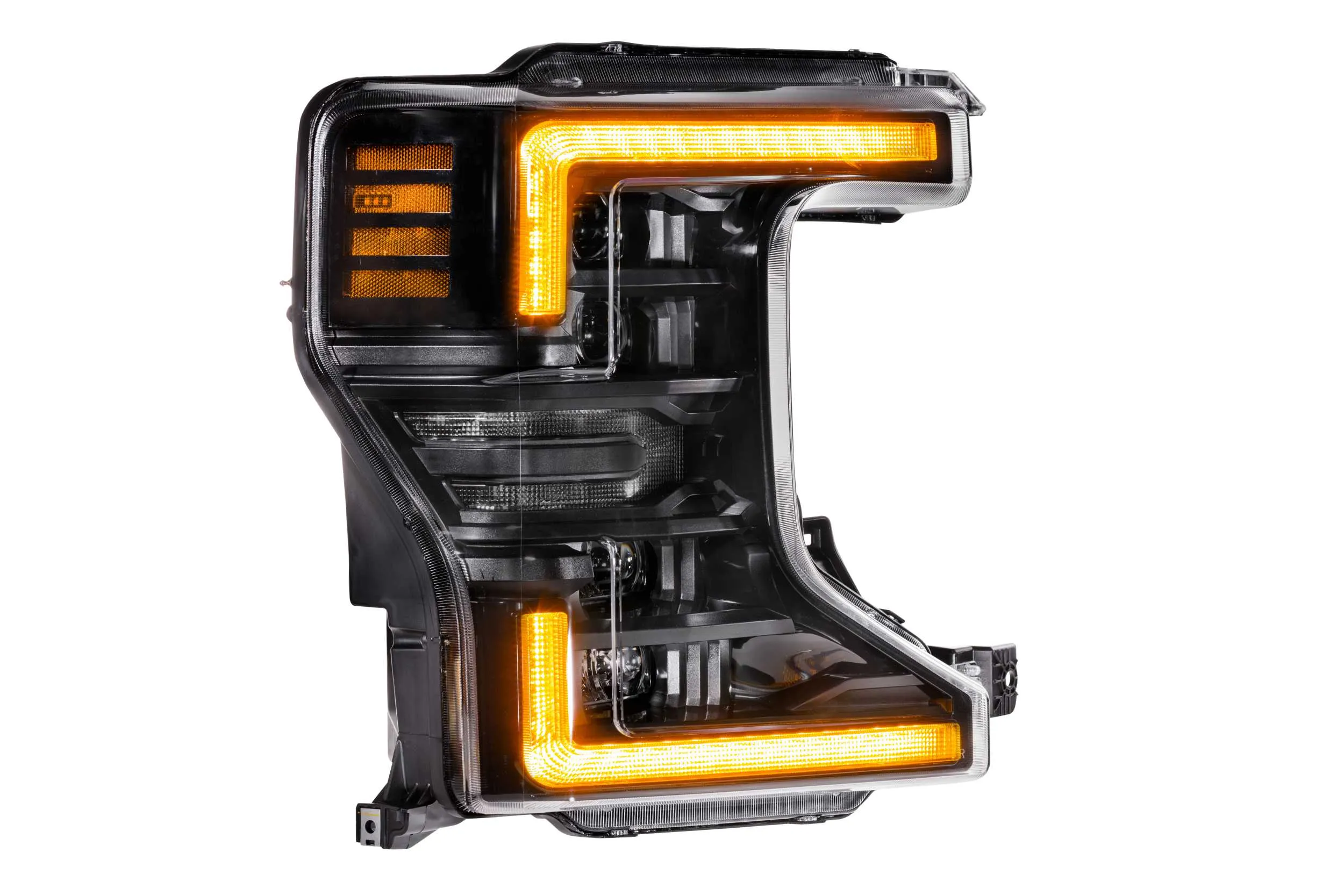 XB LED Headlights: Ford Super Duty (20-22) (Pair / ASM Amber DRL)