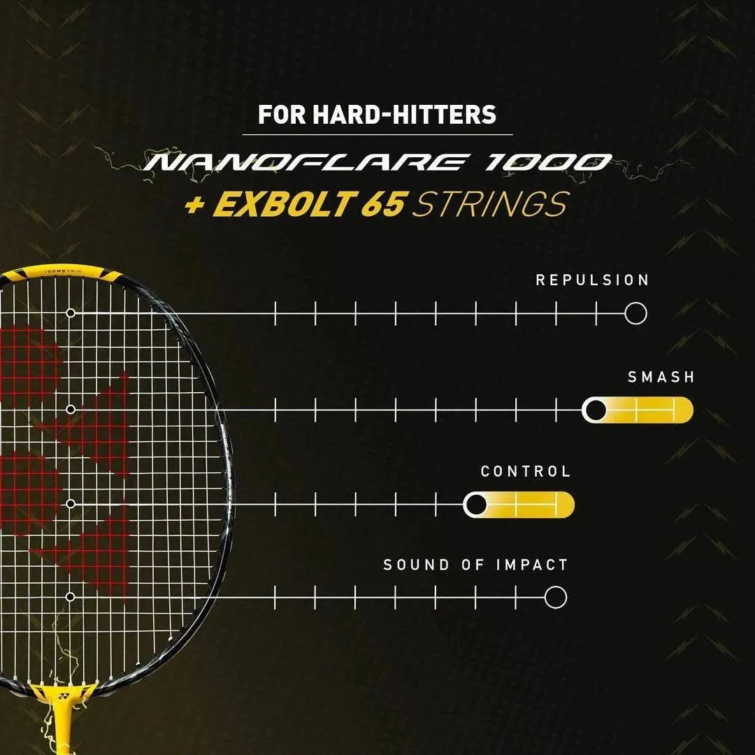 YONEX NANOFLARE 1000Z 2023 Lightning Yellow Badminton Racquet