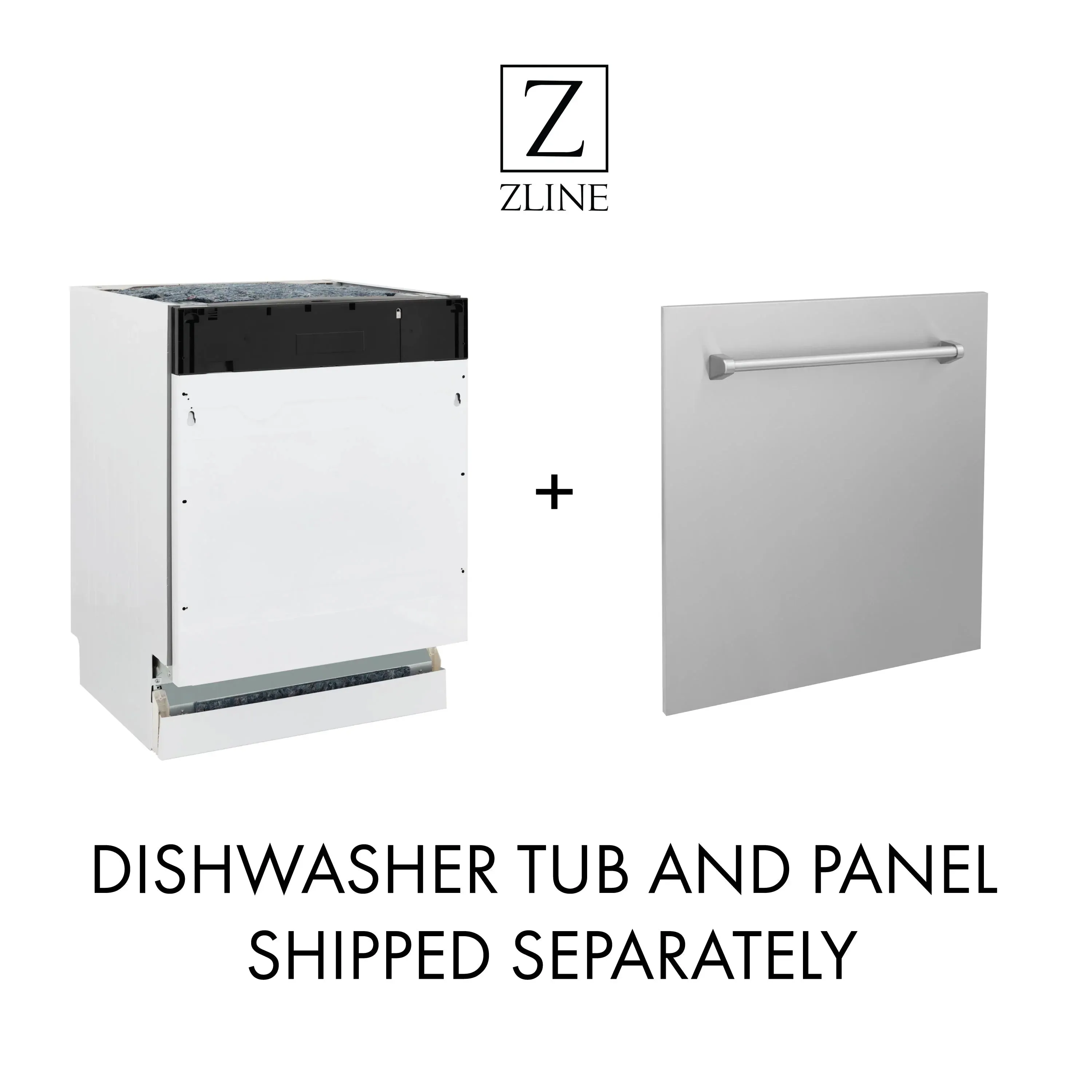 ZLINE 5-Piece Appliance Package - 36-Inch Rangetop, Refrigerator, 30-Inch Electric Wall Oven, 3-Rack Dishwasher, and Convertible Wall Mount Hood in Stainless Steel (5KPR-RTRH36-AWSDWV)